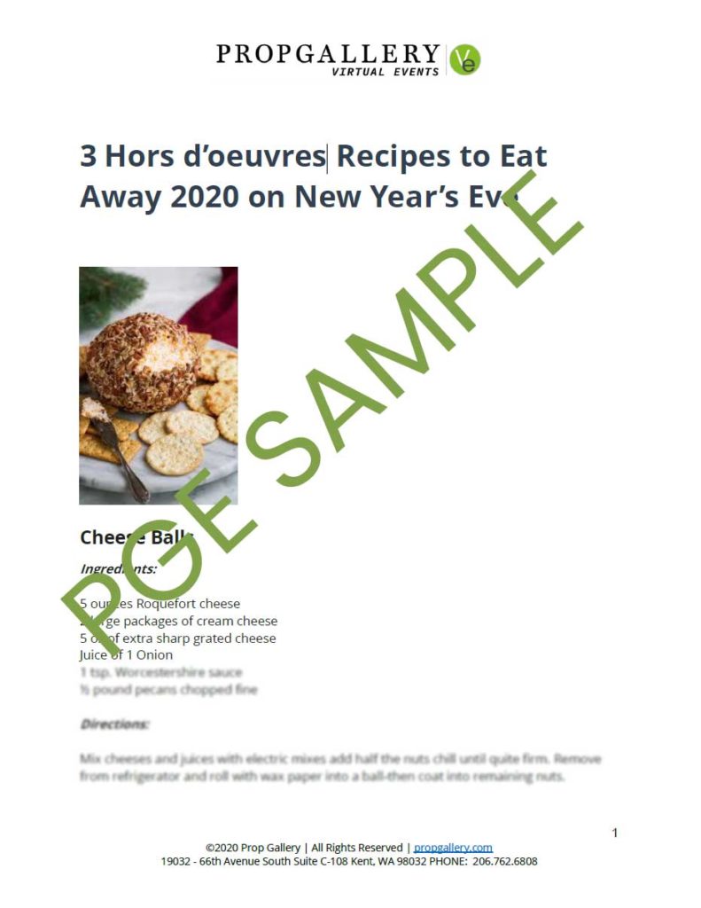 Virtual New Year’s Eve Prop Gallery Events