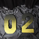Black and Gold Ombre 3D 2020 Photo Prop 18"H x 11"W $55 *plus tax