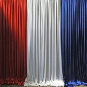 8' x 8' Red, White, and Blue Backdrop$155 plus tax